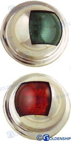 COPPIA FANALI TONDI INOX  A LED