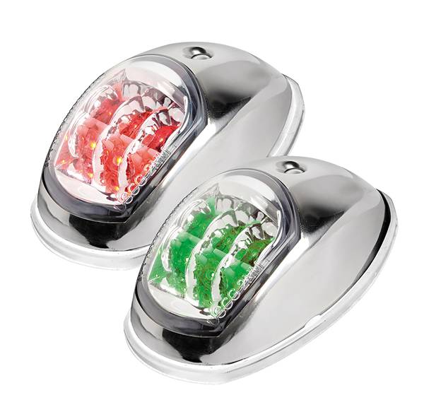 COPPIA FANALE LED INOX A PARETE