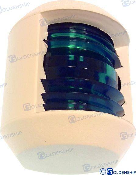 FANALE PLASTICA BIANCA LUCE VERDE