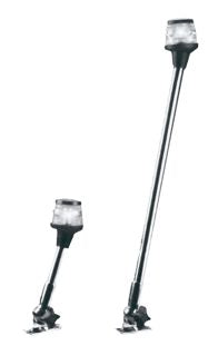 Fanale 360° Bianca C/asta Piegh.