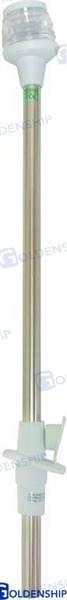 FANALE 360° BIANCO LED C/ASTA TELES