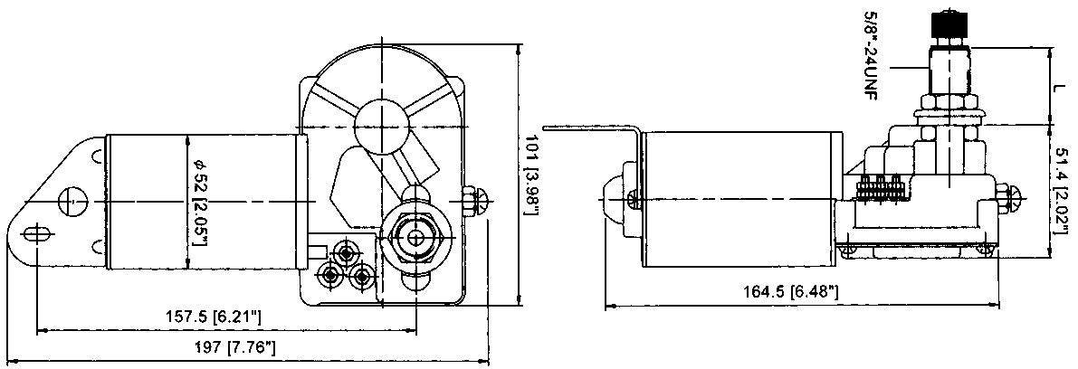 Motore Tergicristalo 12v