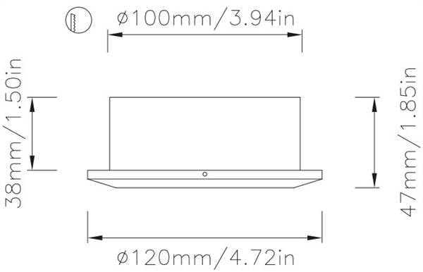 LUCE FRED G4 INOX CANTALUPI