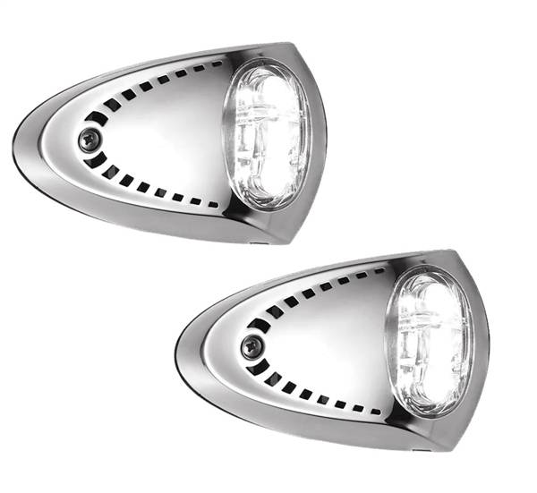 COPPIA LUCI DI ORMEGGIO ATTWOOD INOX