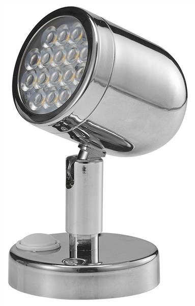 LUCE LETTURA LED IN ACCIAIO INOX