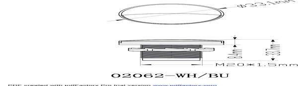 LUCE CORTESIA TONDA LED BLU