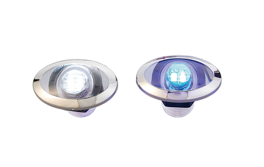 LUCE CORTESIA OVALE C/MEZZALUNA LED W