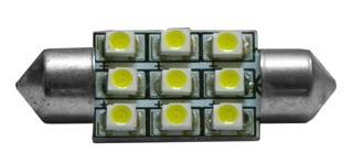 LAMPADINA A SILURO 9 LED 12V