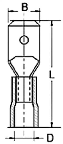 TERMINALI D.5,4MM - B.4,8MM GIALLO