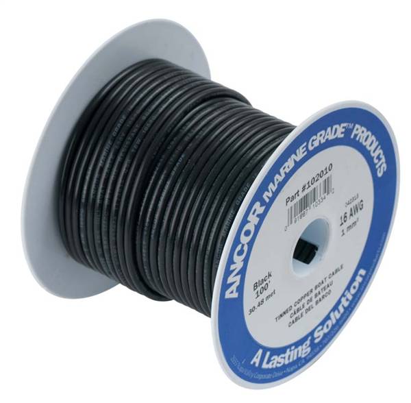 CAVO STAGNO ANCOR MM²1 NERO  MT.30