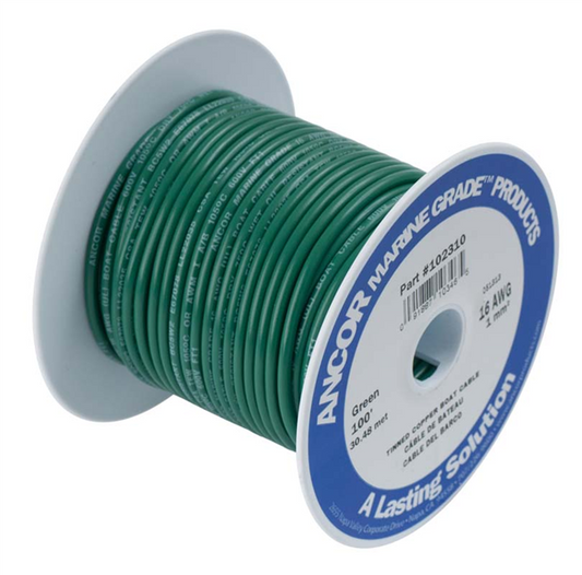 CAVO STAGNO ANCOR MM²5 VERDE MT.30