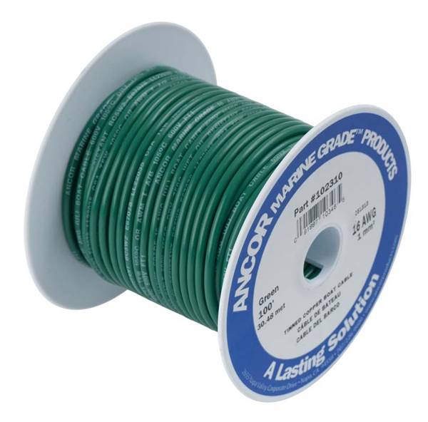 CAVO STAGNO ANCOR MM²5 VERDE MT.30
