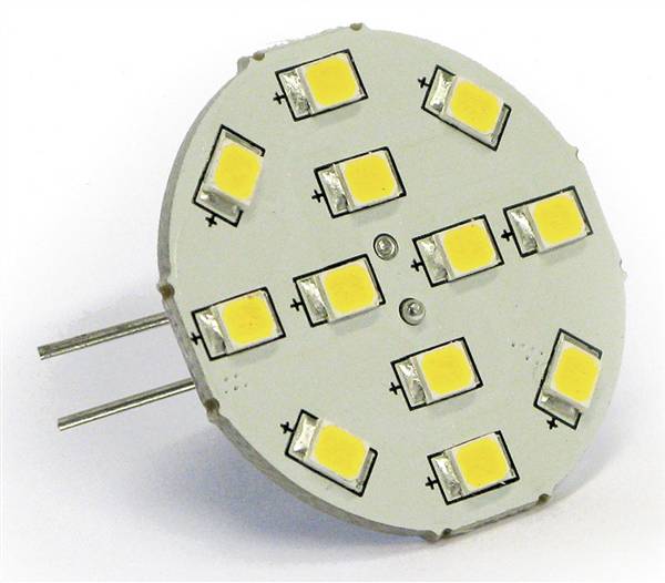 LAMPADA 12 LED G4 POSTERIORE LUCE FREDDA