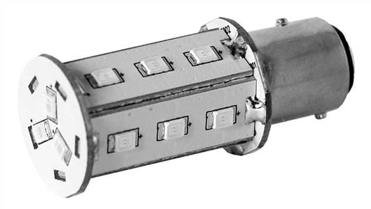 LAMPADA 18 LED BAY15D LUCE ROSSA