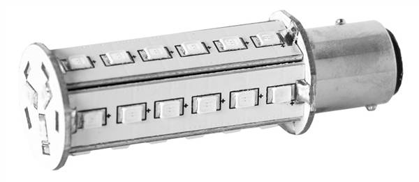 LAMPADA 33 LED BAY15D LUCE ROSSA
