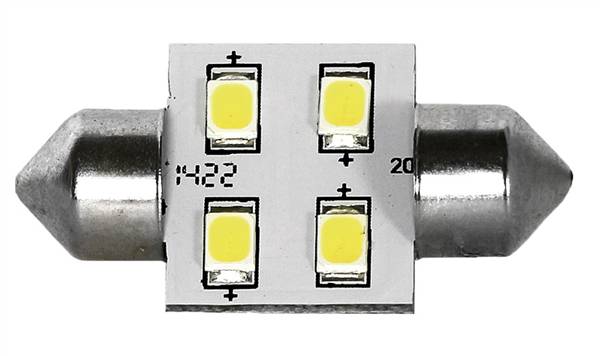 LAMPADA 4 LED SV8.5 MM.31 LUCE FREDDA