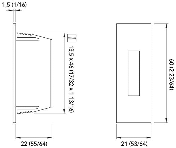 LUCE LED TILL INOX LUCIDO B.NATURAL