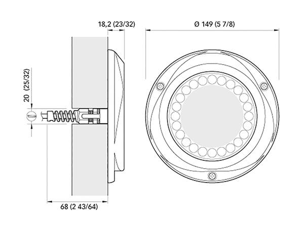 LUCE SUBACQUEA DELTA 80W QNN BICOLOR