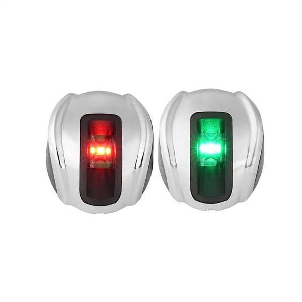 COPPIA FANALI LED INOX VERTICALE