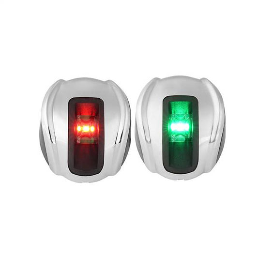 COPPIA FANALI LED INOX VERTICALE
