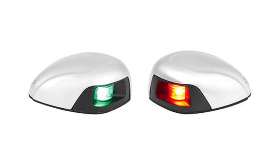 COPPIA FANALI LED  INOX ORIZZONTALE