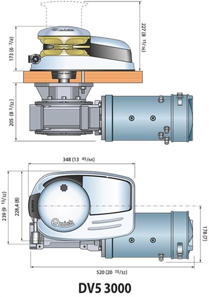 SALPA ANCORA DAVE 3000W 24V C/CAMP.
