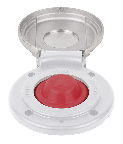 Pulsante A Piede Down Inox/bianco