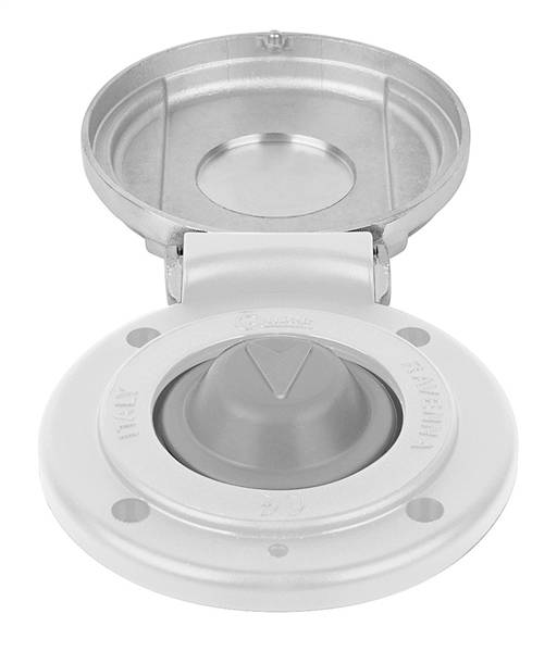 PULSANTE A PIEDE UP INOX/BIANCO