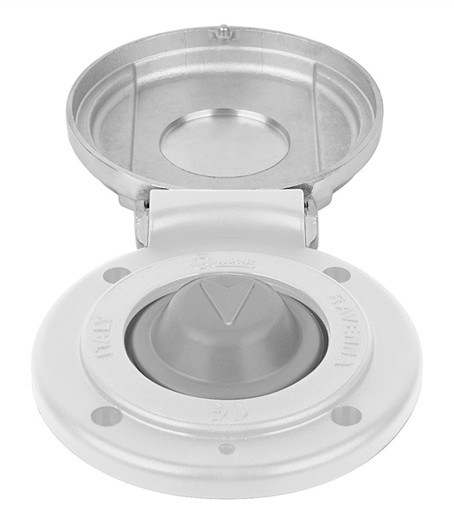 Pulsante A Piede Up Inox/bianco