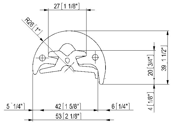 Inserto Radial 52 Grigio