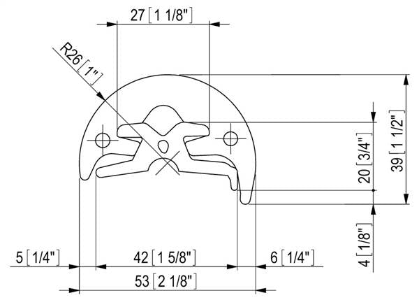 TERMINALE PVC RADIAL 52
