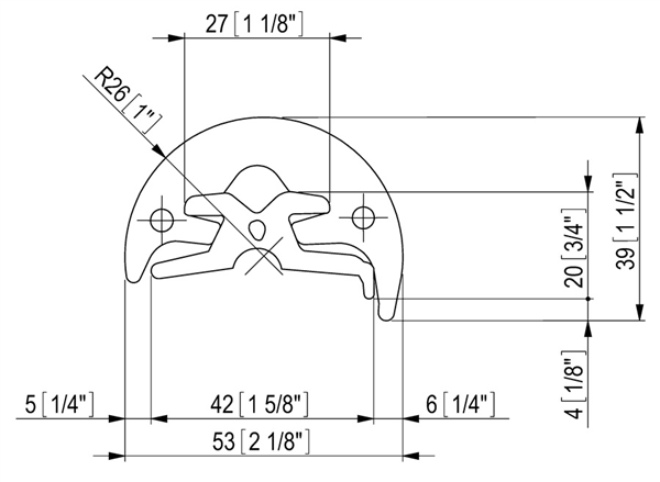 TERMINALE INOX RADIAL 52