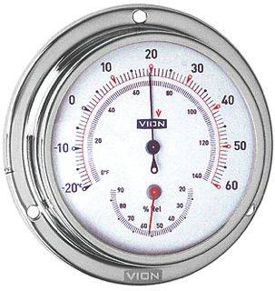 TERMO-IGROMETRO INOX VION MM.127