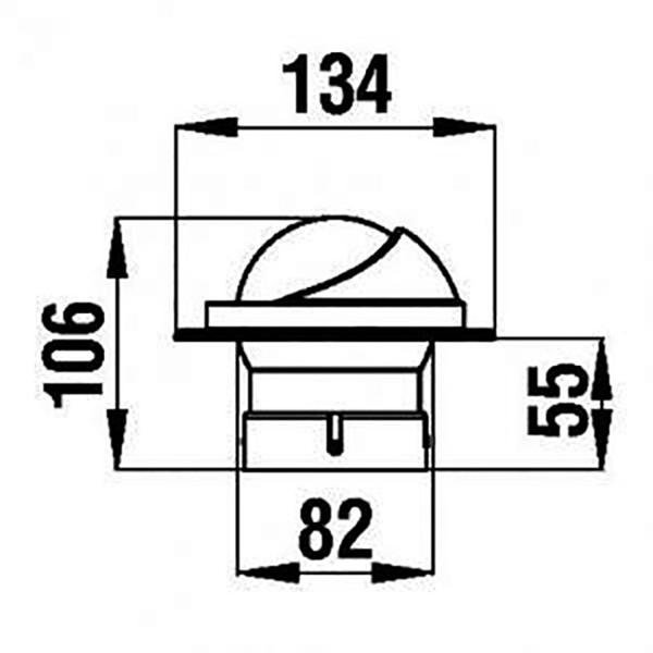 Bussola Zenith Bz1 C/copert. Bianca