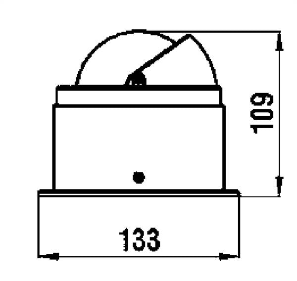 BUSSOLA ARTICA CHIESUOLA 2"3/4 NERO