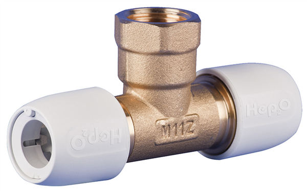 RACCORDO A T IN OTTONE 1/2" DIAM.15