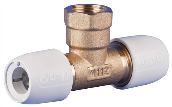 RACCORDO A T IN OTTONE 1/2" DIAM.15