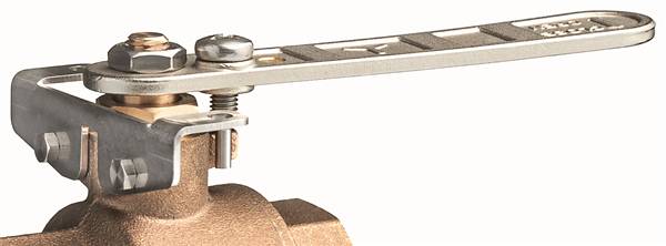 VALVOLA SFERA BRONZO 1" C/SICUREZZA