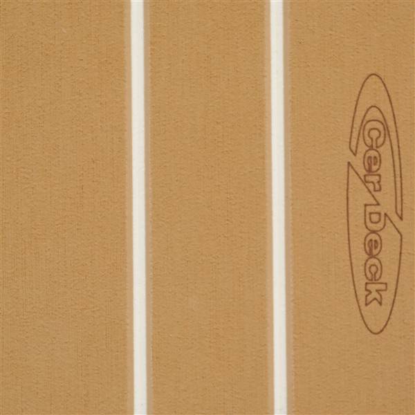 FOGLIO CER-DECK TEAK FUGA BIANCA C/AD.