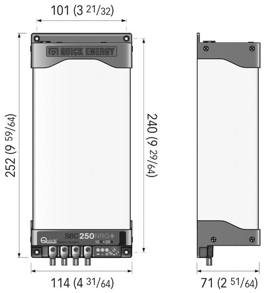 CARICABATTERIA SBC 250 NRG+ 25A 12V