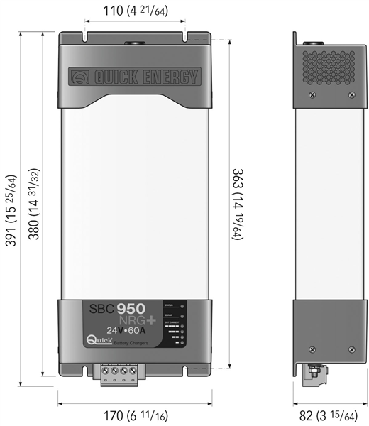 CARICABATTERIA SBC 950 NRG+ 40A 24V