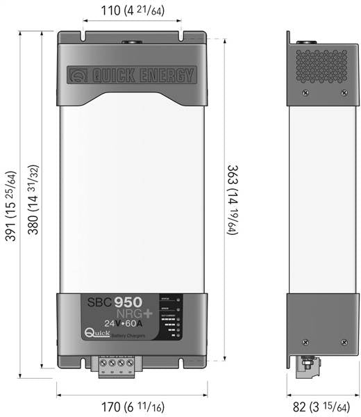 CARICABATTERIA SBC 950 NRG+ 40A 24V