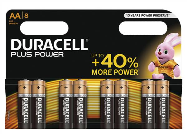 STILO DURACELL PLUS POWER AA DA 8