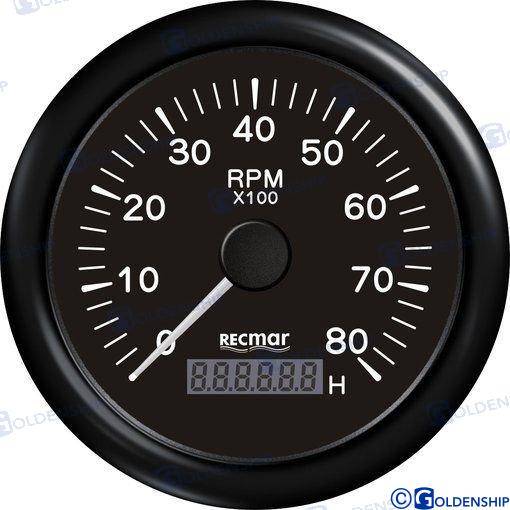 CONTAGIRI 0-8000 RPM NERO