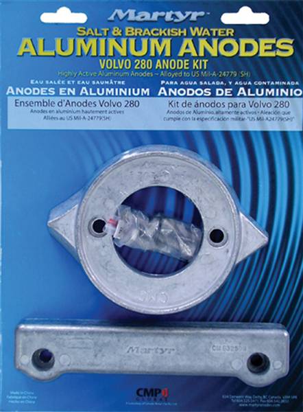 KIT ANODO VOLVO 280 SP ALLUMINIO