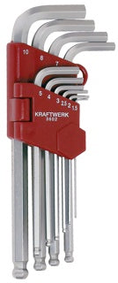 10pz.- Serie Chiavi Esag.ballpoint