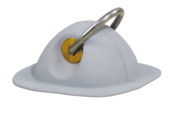 ANELLO A "D" IN GOMMA GRIGIA