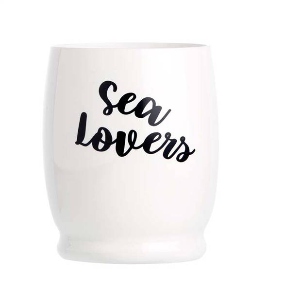 SET BICCHIERI ACQUA LETTERE SEA LOVERS
