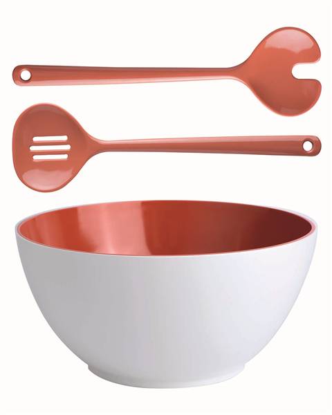 SET INSALATIERA + POSATE CORAL