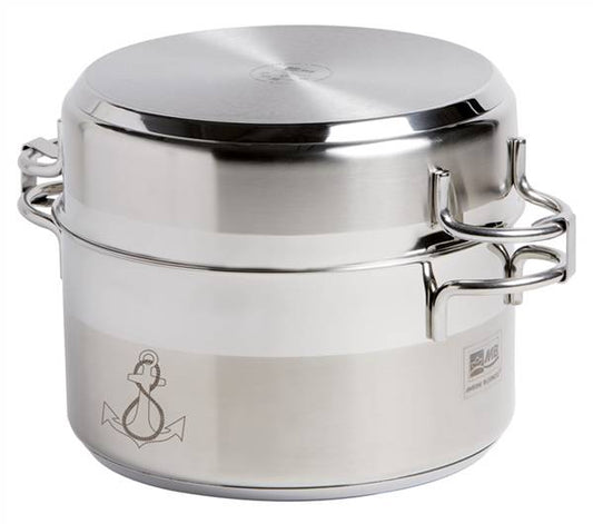 SET PENTOLE ACCIAIO INOX 7 PZ.